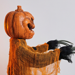 Animatronics Groundbreaker Ghost Head - Decoración <span class=keywords><strong>de</strong></span> Halloween para exteriores con cabeza <span class=keywords><strong>de</strong></span> calabaza animada y cara luminosa, <span class=keywords><strong>de</strong></span> plástico, para adultos - Product Image 4