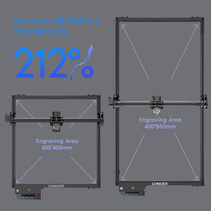 Graveur et découpeur laser RAY5 5,5 W avec assistance pneumatique automatique, haute précision, zone de découpe de 400 x 400 mm pour le <span class=keywords><strong>bois</strong></span> et le métal - Product Image 5