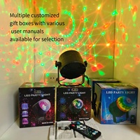 Proyector de Bola Mágica de Cristal LED RGB con Control Remoto, Regulable, IP65, Luz de Efecto para Discoteca, Halloween, Decoración del Hogar, KTV y Fiestas