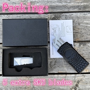 Couteau utilitaire automatique UK-1745 Drawell Fatboy Skully en alliage d'aluminium avec 5 lames supplémentaires, couteau OTF Punisher Skull - Product Image 5