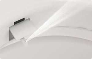 Abattant de toilette <span class=keywords><strong>surélevé</strong></span> blanc avec accoudoirs rembourrés pour toilettes allongées - Product Image 3