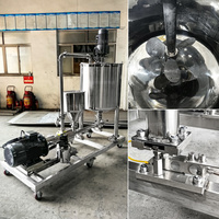 Machine de transformation des aliments homogénéisateur en ligne de mayonnaise mélangeur réservoir de mélange de dentifrice avec roues