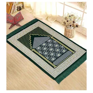 Groothandel Huis Kamer Slaapzaal Decoratie 100% Katoen Op Maat Gemaakt Dikke Interactieve Opvouwbare Draagbare Volwassen Moslim Gebedsmat