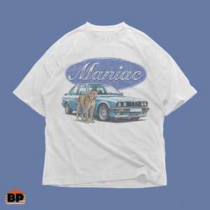 Camiseta Vintage para Amantes de los Coches, Unisex, de Algodón Grueso, con Gráficos Divertidos, Ropa Casual - Product Image 1