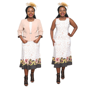 En stock, vêtements pour femmes grande taille de qualité 5XL, vêtements africains, vêtements turcs, ensemble jupe deux pièces pour femmes - Product Image 1