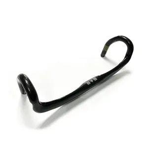 Guidon de vélo en fibre de carbone intégral personnalisable de 380 mm à 500 mm pour vélo de route et BMX, intégré et longueurs 401, 420, 440 mm, emballage carton - Product Image 4
