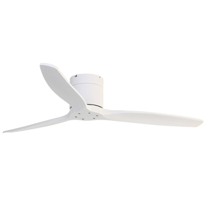 Ventilador de Techo Moderno Minimalista de 20 cm de Perfil Bajo, Reversible, con Motor de Cobre, Montaje Empotrado, con 3 Aspas de Madera - Product Image 4
