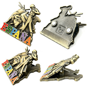 Imán <span class=keywords><strong>de</strong></span> nevera metálico personalizable <span class=keywords><strong>de</strong></span> España, imán con clip <span class=keywords><strong>de</strong></span> recuerdo <span class=keywords><strong>de</strong></span> torero y Don Quijote, imán <span class=keywords><strong>de</strong></span> nevera <span class=keywords><strong>de</strong></span> regalo turístico - Product Image 2