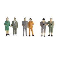 ABS-Material Modellspielzeug Eisenbahn-Layout Verschiedene Posen 1:87 H0-Maßstab Alle Stehenden Menschen Bemalte Figuren Unisex Ab 14 Jahren