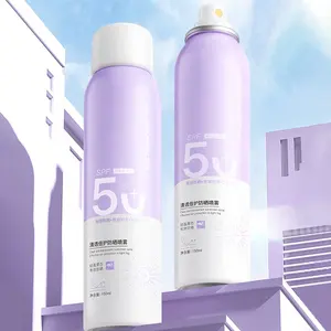 도매 OEM 스포츠 SPF 50 자외선 차단제 스프레이 150ml / 5 oz 방수 광범위 스펙트럼 무중력 수화 투명 선 블록 스프레이