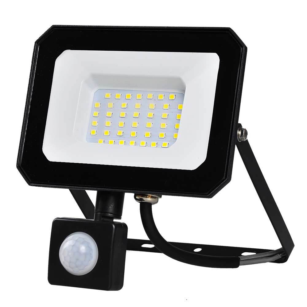 OEM Motion Sensor LED Floodlight 10W 20W 30W 50W 100W Waterproof Garden Garage Warehouse PIR LED Flood Lights Outdoor Use