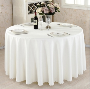 Modern Style Square &amp; <strong>Round</strong> <strong>Table</strong> <strong>Cloth</strong> Solid Color Plain Polyester for Home Dining Banquets Hotels Weddings-Wholesale - Product Image 4