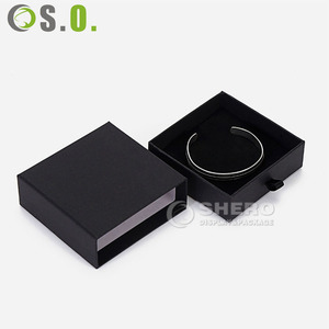 Custom logo Color Printing Ring Necklace Bracelet <b>Packaging</b> Drawer Pull Out <b>Jewelry</b> Box - Product Image 3