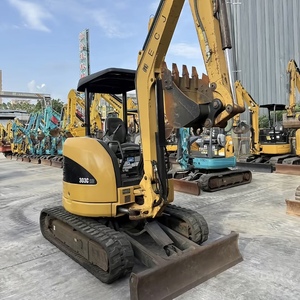 Mini-excavatrice sur chenilles hydraulique CAT 303C CR d'occasion, 3 tonnes, ultra-compacte, faible nombre d'heures de fonctionnement, petite micro-pelle, d'origine américaine - Product Image 4