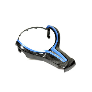 Embellecedor de volante de fibra de carbono con logotipo M en la parte inferior para BMW Serie F F10 F20 F30 F31 F36 F15 F16 F80 F82 F90 E60 E90 E92 E93 - Product Image 5
