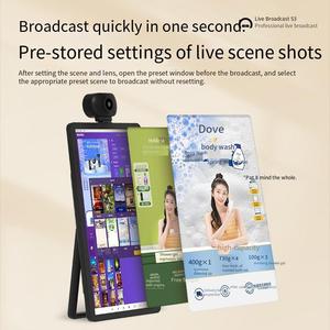 Machine de diffusion en direct intelligente BQKK S3 avec lumière de remplissage de beauté à aspiration magnétique et équipement de diffusion en continu de caméra HD - Product Image 5