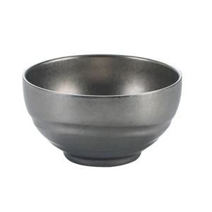 Stainless Steel Rice Bowl Round Solid Color Hotel Diningware Set Daily Use - Product Image 1