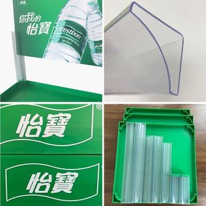 Penjualan laris Stan Display minyak parfum POS plastik bergelombang untuk promosi rak Display barang minuman energi - Product Image 4