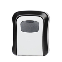 Boîte de sécurité murale extérieure sans clé avec serrure à combinaison numérique à 4 chiffres, coffre-fort pour clés, boîte de rangement pour clés, boîte à clés avec mot de passe