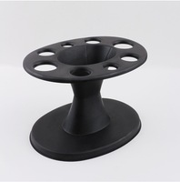Haar bürsten halter Organizer mit Kunststoff Rundkamm Display Rack Styling Schwarz Werkzeugst änder Regal Zubehör für Salon Home
