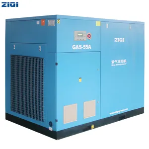 Chinese most popular High Efficiency electric durable 75hp 400cfm high capacity screw compressor without tank for cement