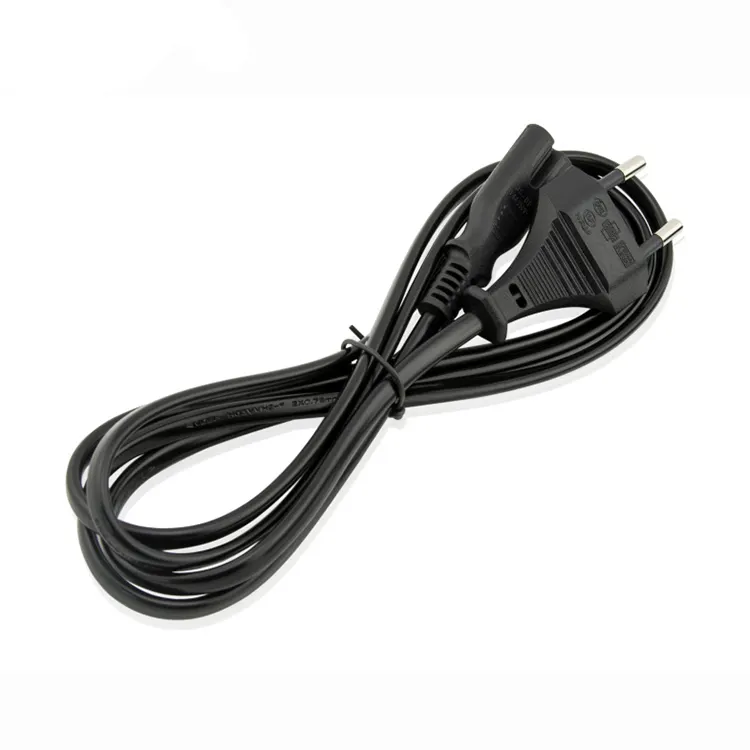 Großhandel preis billig ac pc power verlängerung kabel mit stecker 2 pin eu laptop power cord