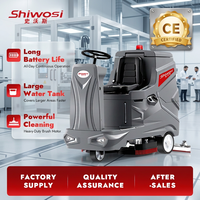 Autolaveuse industrielle autoportée SHIWOSI V11 pour entrepôt avec de grands réservoirs de nettoyage de 120 L et de 130 L pour eaux usées