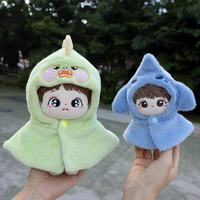 Vêtements pour poupées en peluche Joyfull, 10 cm, 20 cm, échelle 1:12, manteau personnalisé mignon, broderie animale de dessin animé, série fantaisie pour les 14 ans et plus