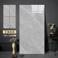 Carrelage en porcelaine de luxe foncé LAKOO 600 X1200, qualité supérieure, 9,5 mm d'épaisseur, noir brillant, moderne, pour hall de supermarché
