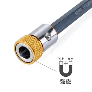 Mengyue Hardware Magnetic Screwdriver Bit S2 H6.3X100X6 Strong Magnet For Electric Pneumatic Drill Tools - Product Image 1