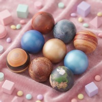 Balle anti-stress sur le thème de l'espace 6,3 cm, jouet à presser Galaxie Planète, décompression, unisexe, cadeau d'anniversaire 14 ans, pour enfants