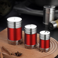 Pot à Épices en Acier Inoxydable, Bouteille de Sels Monosodiques, Salière, Outils de Barbecue pour Maison et Extérieur