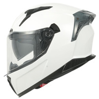 Casque de moto ouvert personnalisé blanc, taille XL, en ABS, certifié ECE, double boîte