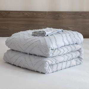Soft Cool Breathable Silver Gray 3 In 1 <b>Bedding</b> <b>Set</b> Skin Safe King Queen Bulk Wholesale Factory Supply - Product Image 3
