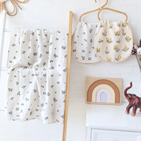 Bavoir en gaze six couches pour bébé, 100% coton, imperméable et anti-taches, protège-épaules, serviette anti-régurgitation pour nouveau-né