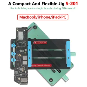 Plateforme de fixation pour carte mère S-201, cartes logiques, PCB, puces, pour <span class=keywords><strong>Macbook</strong></span>/iPad/PC, divers supports, outil de réparation BGA - Product Image 2