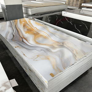 Tấm ốp tường PVC giả đá cẩm thạch bóng mượt hiện đại, chống thấm, dán liền, trang trí, vân vàng sang trọng cho nội thất tinh tế - Product Image 4