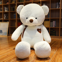 Coeur brun saint valentin ruban ours en peluche peluche jouet je t'aime ours en peluche poupée personnalisé énorme ours en peluche géant oreiller