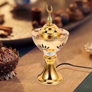 Diffusers for Essential Oils Electric Censer Burner Scented <strong>Wax</strong> Warmer Bakhoor <strong>Uk</strong> <strong>Melts</strong> Cubes Incense Holder G25-428 - Product Image 2