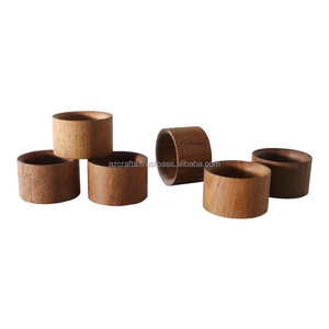Handmade Wooden Napkin <b>Rings</b> for Dinner Table Decorations - Product Image 3
