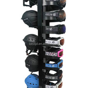 Tùy Chỉnh <span class=keywords><strong>POS</strong></span> POP Tầng Đứng Kim Loại An Toàn Bơi Goggles Xe Đạp Mũ Bảo Hiểm Hiển Thị Giá Với Điều Chỉnh Kệ - Product Image 3