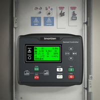 Contrôleur de groupe électrogène diesel SmartGen HGM6120NC à unité unique, écran LCD, panneau de contrôle de groupe électrogène en plastique