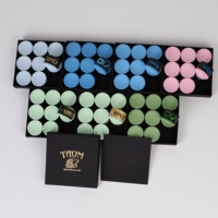 QK-S03 9 Stück/Box Taom Billardkreide Professionelle Snooker- und Pool-Queue-Kreide Hohe Dichte Hoher Spin Keine Rückstände Glatte Anwendung