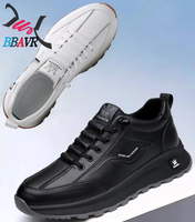 Chaussures pour hommes en cuir de sport décontractées de haute qualité, style marche, résistantes à l'usure, vente en gros