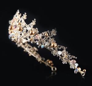 Couronne de mariée de <span class=keywords><strong>luxe</strong></span> en cristal pour mariage, tiare hawaïen, pour femmes et filles, accessoires pour cheveux, à la mode, nouvelle collection 2020 - Product Image 4