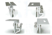 Kit de fixation pour panneaux solaires non pénétrants de conception OEM pleine taille, pour toitures métalliques à joint debout