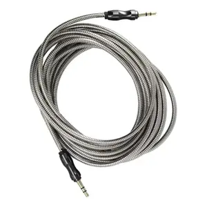 Câble audio auxiliaire blindé 3,5 mm 3M Fil de cuivre tressé Mâle vers Mâle pour utilisation automobile et audio professionnelle par ELEGATE WI.96.3 - Product Image 6