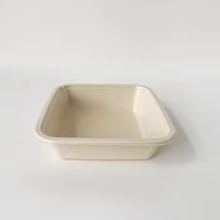 Fibre moulée PLA & PP PE PET EVOH Lamination Plateau de supermarché biodégradable Boîtes à lunch jetables pour viande et légumes de bagasse