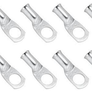 Bloque de Terminales de Cobre AWG para Ingeniería Química, Calibre 8-10, Redondo, de Crimpado Fijo, Estilo Americano - Product Image 1