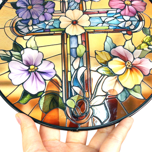 Atrapasueños de Cristal Art Deco Transparente de Alta Definición con Colores, Colgante de Cristal Artificial de 3 Pulgadas con Diseño de Pájaros y Tema Nupcial - Product Image 3